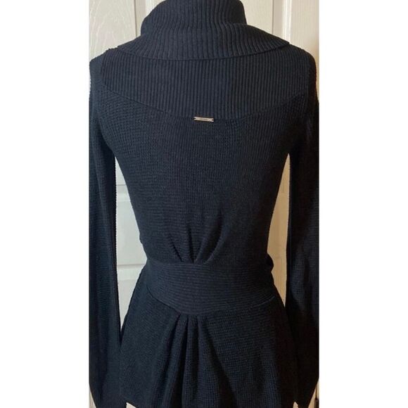 07 LULULEMON GRAY DANCE PULSE CASHMERE BLEND tie wrap CARDIGAN SWEATER small - Picture 2 of 4
